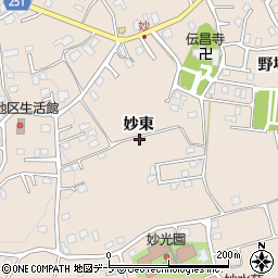 青森県八戸市妙（東）周辺の地図