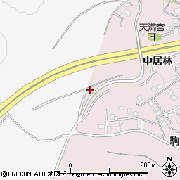 青森県八戸市中居林周辺の地図