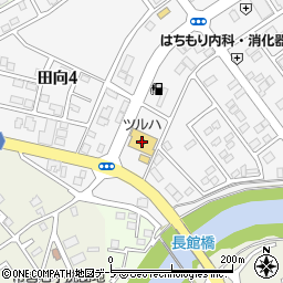 ツルハドラッグ八戸田向店周辺の地図