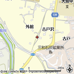 青森県八戸市新井田外館周辺の地図