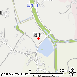青森県八戸市八幡堤下周辺の地図