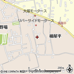 青森県八戸市妙桶屋平周辺の地図