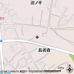 青森県八戸市田面木長者森4周辺の地図