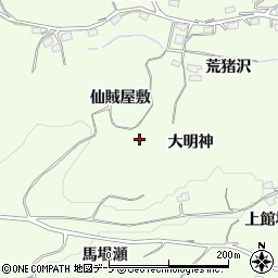 青森県八戸市櫛引大明神周辺の地図