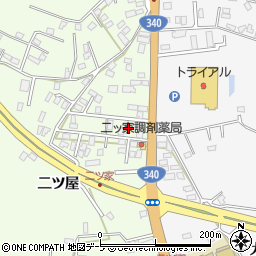 青森県八戸市沢里二ツ屋1-50周辺の地図