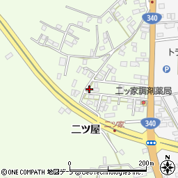 青森県八戸市沢里二ツ屋1-69周辺の地図