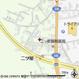 青森県八戸市沢里二ツ屋1-45周辺の地図