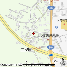 青森県八戸市沢里二ツ屋1-43周辺の地図