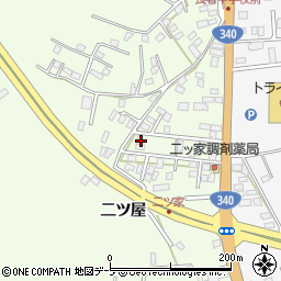 青森県八戸市沢里二ツ屋1-187周辺の地図