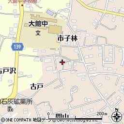 青森県八戸市妙古戸周辺の地図