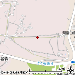 青森県八戸市田面木長者森周辺の地図