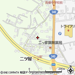 青森県八戸市沢里二ツ屋1-30周辺の地図