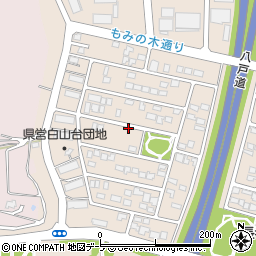 青森県八戸市北白山台周辺の地図