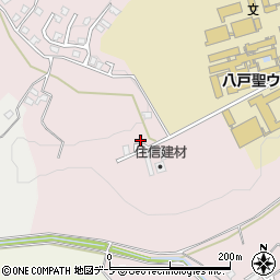 青森県八戸市田面木上野平99周辺の地図