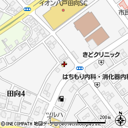 セブンイレブン八戸田向店周辺の地図