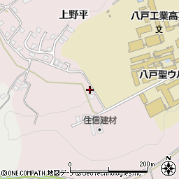 青森県八戸市田面木上野平93-2周辺の地図