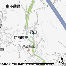 青森県平川市碇ヶ関古懸（沢田）周辺の地図