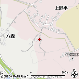 青森県八戸市田面木上野平86周辺の地図