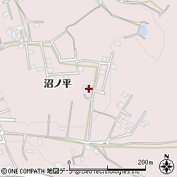 青森県八戸市田面木沼ノ平周辺の地図