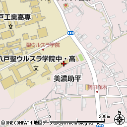 青森県八戸市田面木上野平53周辺の地図