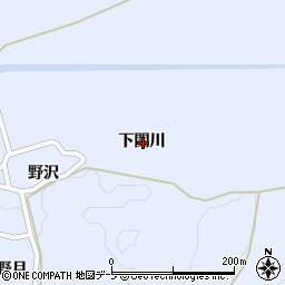 青森県三戸郡五戸町扇田下関川周辺の地図