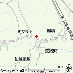 青森県八戸市櫛引館場1周辺の地図