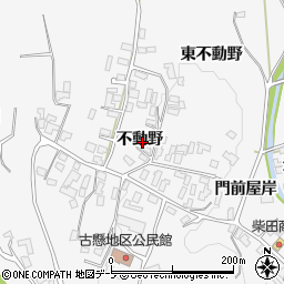 青森県平川市碇ヶ関古懸不動野周辺の地図