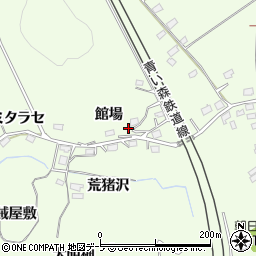 青森県八戸市櫛引館場15周辺の地図