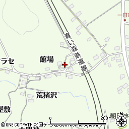 青森県八戸市櫛引館場12周辺の地図