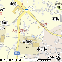 青森県八戸市新井田市子林周辺の地図