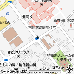 青森県八戸市田向松ケ崎周辺の地図