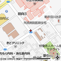 青森県八戸市田向（松ケ崎）周辺の地図