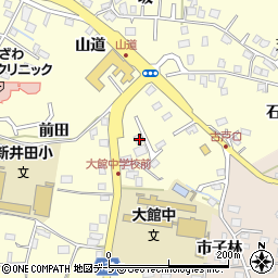 青森県八戸市新井田市子林1周辺の地図