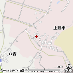 青森県八戸市田面木上野平77周辺の地図