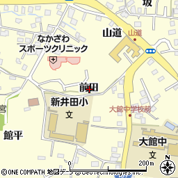 青森県八戸市新井田前田周辺の地図