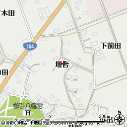 青森県八戸市八幡堰合周辺の地図