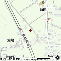 青森県八戸市櫛引館場22周辺の地図
