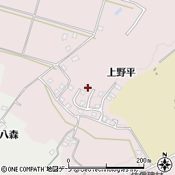青森県八戸市田面木上野平75周辺の地図