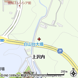 青森県八戸市沢里上沢内周辺の地図