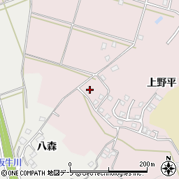 青森県八戸市田面木上野平80周辺の地図