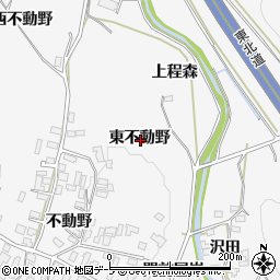 青森県平川市碇ヶ関古懸東不動野周辺の地図