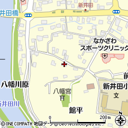 青森県八戸市新井田館平6周辺の地図
