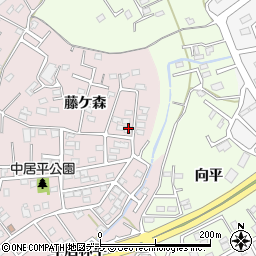 青森県八戸市中居林藤ケ森2-18周辺の地図