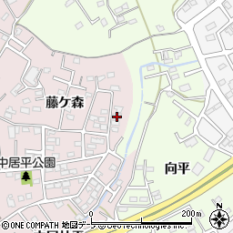青森県八戸市中居林藤ケ森2-26周辺の地図