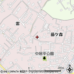 青森県八戸市中居林藤ケ森13周辺の地図