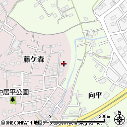 青森県八戸市中居林藤ケ森2-25周辺の地図