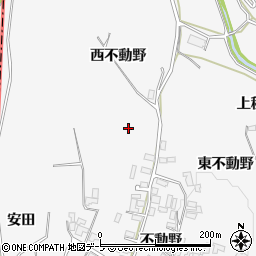 青森県平川市碇ヶ関古懸西不動野周辺の地図