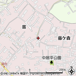 青森県八戸市中居林藤ケ森12-7周辺の地図