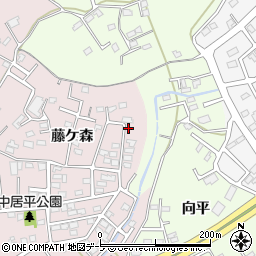 青森県八戸市中居林藤ケ森2-23周辺の地図