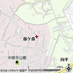 青森県八戸市中居林藤ケ森2-6周辺の地図